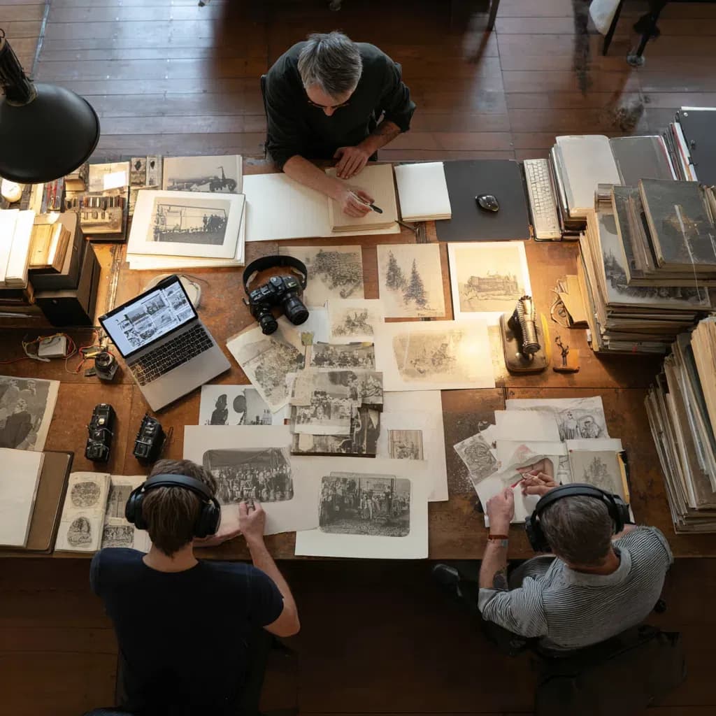 Curation, structuring, and creation of all content and multimedia assets